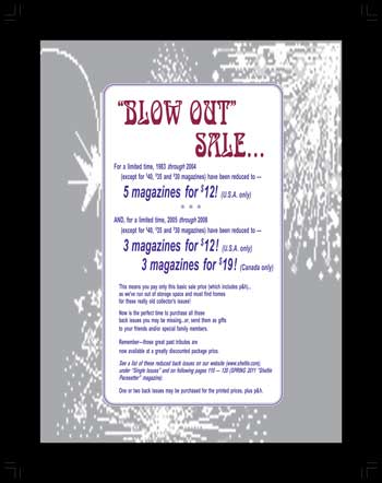 Blow Out Sale
